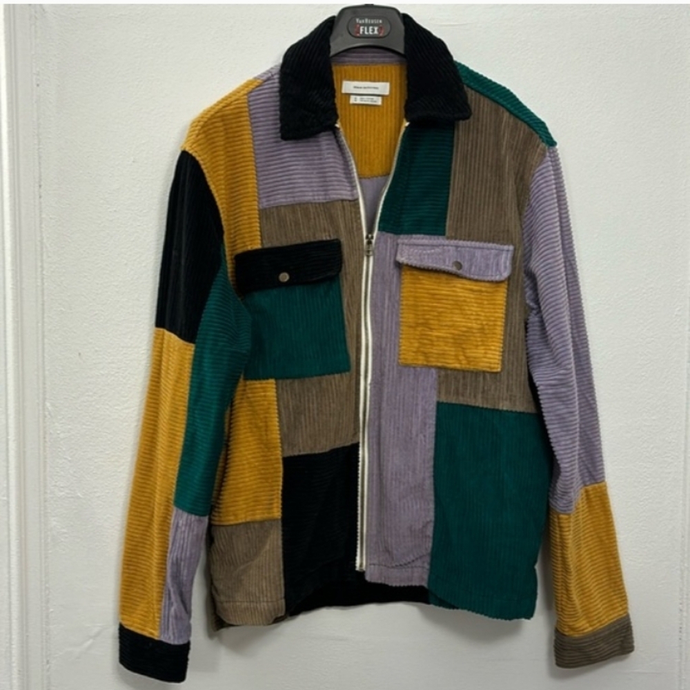 Urban Outfitters Patchwork Corduroy Jacket Size Medium Hipster